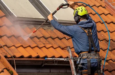 Démoussage et hydrofuge de toiture à Frémécourt
